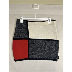 Original Honeybea Bumwarmer Knit Colour-Block And Flower Sweater Skirt